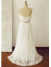 Strapless Sweetheart Full Lace Wedding Dress